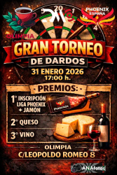 2026/01/31 - Gran Torneo de dardos - Olimpia Bar Cafeteria - Zaragoza