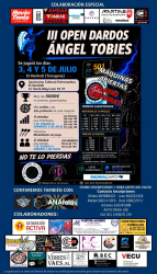 III Open de dardos Àngel Tobies - 3, 4 y 5 de Julio de 2026 - El Vendrell