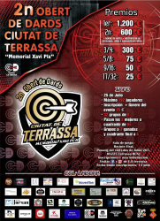 2on Obert de Dards - Ciutat de Terrassa - 25/07/26 - Memorial Xavi Plà
