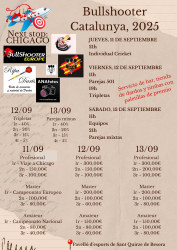 Bullshooter Catalunya, 2025 - Lligues ADG - 11 al 13 Septiembre 2025 
