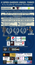 II Open dardos Àngel Tobias - 4, 5 y 6 de Julio - El Vendrell
